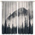 LIZIMI Mountains Blackout Curtains Misty Grey Forest Bedroom Window Curtain,Nature Black Tree Woodland Scenic Foggy Wood Landscape Decor for Kitchen Cafe Office Window Drapes 2 Panels W42xL45in