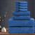 8 Piece Bathroom Towel Set |2 Oversized Bath Towels,2 Hand Towels,4 Washcloths| Soft Large Bath Sheet Premium Towel Set for Bathroom Hotel,Highly Absorbent Quick Dry Bath Towel Collections,Dark Blue