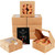 Kraft Cookie Boxes with Window 100packs 6x6x3 Brown Bakery Box Kraft Paper Boxes for Cookie, Pastry, Cupcake, Pie, Donut qiqee