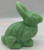 Solid Glass Bunny Figurine - Mosser USA (Jade)