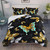 AILONEN Butterfly Comforter Set Twin Size, Gold White Butterfly Bedding Set,Flying Animals Pattern Soft Lightweight Black Duvet Set for Kids Teens Boys Girls 3Pcs(1 Comforter + 2 Pillowcases)
