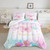 CVHOUSE Butterfly Bedding Set,Butterfly Comforter Full,Butterfly Comforter Set for Girls Kids Teens,Butterflies Quilt Set with 1 Comforter and 2 Pillow Cases- 3 Piece