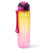 Mayim 32 oz Water Bottles with Times to Drink and Straw, Motivational Water Bottle with Time Marker, Leakproof & BPA Free, Drinking Sports Water Bottle for Fitness, Gym & Outdoor (Yellow & Pink)