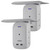 Philips 6-Outlet Extender 2-USB Surge Protector, Side Access Adapter, Wall Tap, Removable Device Charging Shelf, Charging Station, Protected Indicator Light, 450J, 2 Pack, Gray, SPS6026GR/37