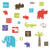 RoomMates RMK1628SCS Safari Blocks Peel & Stick Wall Decals