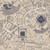 RoomMates Blue Harry Potter Marauder's Map Peel & Stick Wallpaper