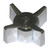 LASCO HC-154 Chrome Metal Cross Cold Handle Fits Gerber Brand
