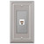 Amerelle Continental Single Phone Cast Metal Wallplate in Satin Nickel