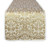 DII Holiday Collection, Jute Tabletop, Table Runner, 14x108, Gold Damask