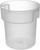 Carlisle FoodService Products 180530 Bain Marie Round Storage Container Only, 18 Quart, Polypropylene, Translucent