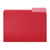Amazon Basics File Folders, Letter Size, 1/3 Cut Tab, Red, 36-Pack