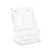 Deflecto 77401 Literature Holder, 6 Leaflet, 9-Inch X7-1/2-Inch X13-3/4-Inch, Clear