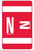 Smead AlphaZ ACCS Color-Coded Alphabetic Label, N, Red, 100 Labels per Pack (67184)
