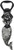 Thirstystone Bottle Opener, Mermaid, Silver