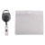 Advantus Resealable ID Badge Holder Cord Reel Horizontal 3 3/4 x 2 5/8 Clear 10/Pack.