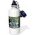 3dRose "Stunning Purakaunui Waterfall Rainforest of the Catlins New Zealand" Sports Water Bottle, 21 oz, White