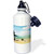 3dRose "Vintage Kauai Tropical Beach Travel Photography" Sports Water Bottle, 21 oz, White