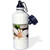 3dRose "Faith Pink Lily Flower Inspirational Quotes Spirituality" Sports Water Bottle, 21 oz, White