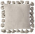 Creative Co-Op Grey Square Cotton Pillow with Tassels