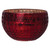 Creative Co-Op --Decorative Debossed Mercury Glass Bowl --Serveware, Red
