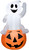 Gemmy Ghost On Pumpkin Halloween Inflatable