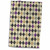 3D Rose Muted Grey Tan and Purple Hues Preppy Argyle Pattern Hand/Sports Towel, 15 x 22, White