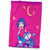3D Rose Girl Sitting with Pet Cat Under Moon and Stars Hand/Sports Towel, 15 x 22
