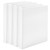 Amazon Basics 3 Ring Binder with 1 Inch D-Ring and Clear Overlay, White, Pack of 4
