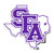 Stephen F. Austin State University SFA Lumberjacks Vinyl Decal Laptop Water Bottle Car Scrapbook (State Border Sticker)