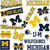 University of Michigan Sticker Wolverines UM U of M Go Blue Hail Sticker Vinyl Decal Laptop Water Bottle Car Scrapbook (Type A)