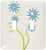 3dRose LLC lsp_41788_2 Blossom Aqua Flowers, Double Toggle Switch