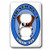 3dRose LSP_57171_6 Owned by A Shih Tzu Dog Coat 2 Plug Outlet Cover, Blue/White/Brown