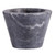 Santa Barbara Design Studio Table Sugar Marble Pinch Pot, 2-Inch Diameter, Black