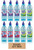 LUV BOX - Variety Clear Fruit Water Sport 16.9 Oz Bottles ,Pack of 10,Grape,Green Apple,Cherry Blast by evaxo LUV BOX - Variety Clear Fruit Water Sport 16.9 Oz Bottles ,Pack of 10,Grape,Green Apple,Cherry Blast by evaxo