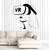 Vinyl Wall Decal VR Headset Virtual Reality Woman Video Games Stickers Mural Large Decor (ig5055) Grey
