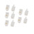 uxcell 4P4C RJ11 Plug Jack Telephone Cable Connector, 10Pieces for Landline Telephone, Clear