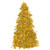 Large Gold Tinsel Christmas Tree Table Centerpiece | Party Decoration