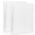 NatureTouch 3 Ring Binder, 1.5 Inch Binder Organizer Holds 8.5'' x 11'' Paper, Large Clear View Binder D Ring, 2 Pack, Transparency