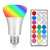 LARZI RGBW LED Light Bulbs, E26 10W Dimmable Color Changing Light Bulbs with Remote Controller, RGB+Daylight White with Memory Function and Wall Switch Control