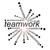 Large Vinyl Wall Decal Teamwork Words Office Decor Business Stickers (ig4342) Grey