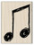 EIGHTH NOTES Wood Mounted Rubber Stamp InkaDinkaDo
