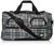 Rockland unisex-adult Rolling Duffel Bag, Black Cross Plaid, 22-Inch