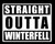 LLI Straight Outta Winterfell | Decal Vinyl Sticker | Cars Trucks Vans Walls Laptop | White | 5.5 x 4.3 in | LLI1019
