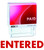 ENTERED Colop Self Inking Rubber Stamp Office Stationary