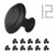 ZONBANG 12PCS Cabinet Dresser Drawer Knobs, Black Kitchen Cabinet Knobs, 1.2" Knobs for Cabinets and Drawers Dresser, Modern Draw Pulls and Knobs