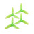 HQProp DP 3X5X3 PC Propeller (Set of 4 - Light Green) - 5mm - Green