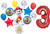 Paw Pups on Patrol Marshall 3rd Birthday Party Supplies Balloon Bouquet Decorations