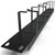 Cable Management Panel - 1U Wire Manager with 5 D-Ring Hooks Horizontal Rackmount for 19" Server Rack Network Cabinet - Tupavco TP1714