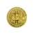 Naturiway 1Pcs Bitcoin Coin, Bitcoin Commemorative Coin 24K Gold Plated, 3mm BTC Cryptocurrency, Collectible Coin with Protective Case, Blockchain Cryptocurrency, Home and Office Decoration