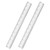 Unjoo Clear Plastic Ruler 6 Inch Straight Ruler, Shatterproof Ruler with Inches and Centimeters for School Classroom, Home, or Office (2pcs)